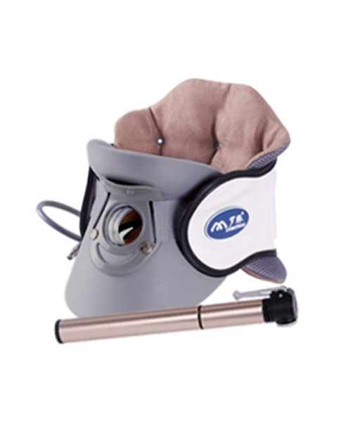 Durable fixed cervical thoracic air traction neck brace